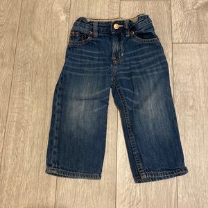 Baby gap original fit jeans. size 12-18 mo. Med wash denim w adjustable waist.